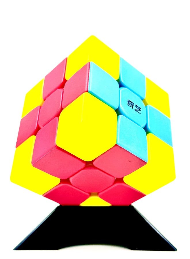 دي إيترنال مكعب دي إيترنال كيد كيو واي كروس سكوير 3×3 بدون ملصقات، مكعب أحجية سحري 3×3 ملتوي، متعدد الألوان - Image 4